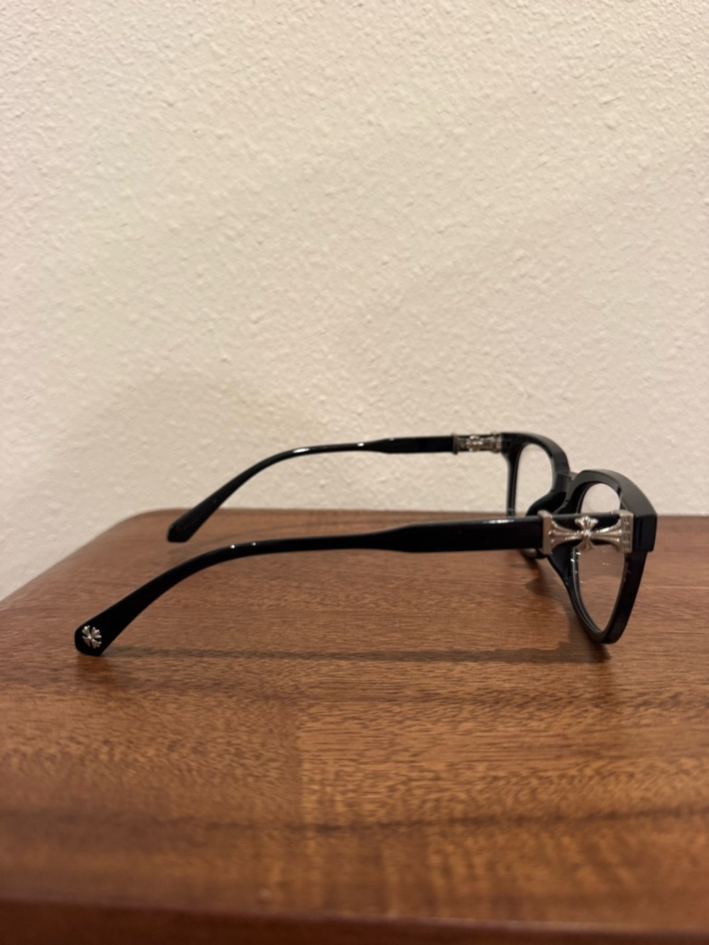 Classic black clear lens glasses square frame - Picture 2 of 4